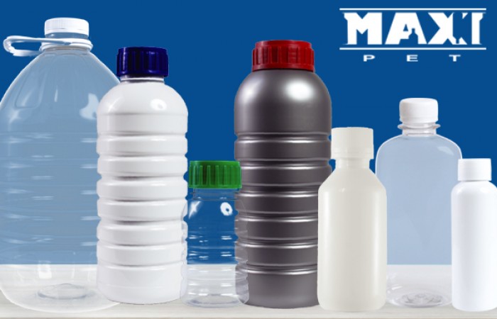 Botellas de plástico para embalaje