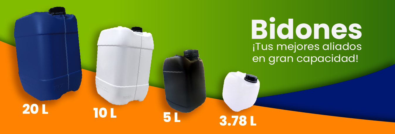 Bidones ¡Tus grandes aliados en gran capacidad!