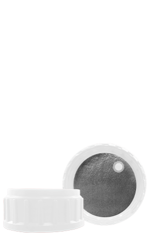 Tapa R-50 mm Liner Plateado de inducción con válvula de ventilación - Maxipet 1